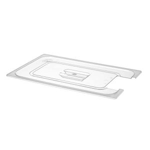 Lid for GN containers with sous vide stick recess Gastronorm containers polycarbonate transparent